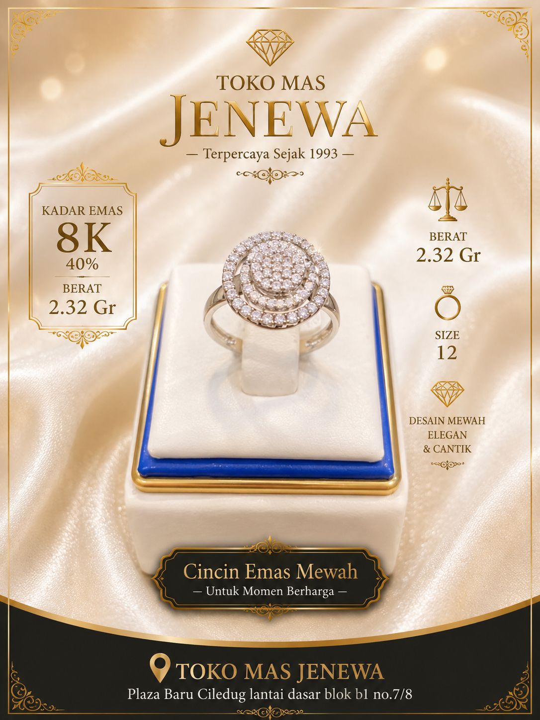 Cincin bulat tabur