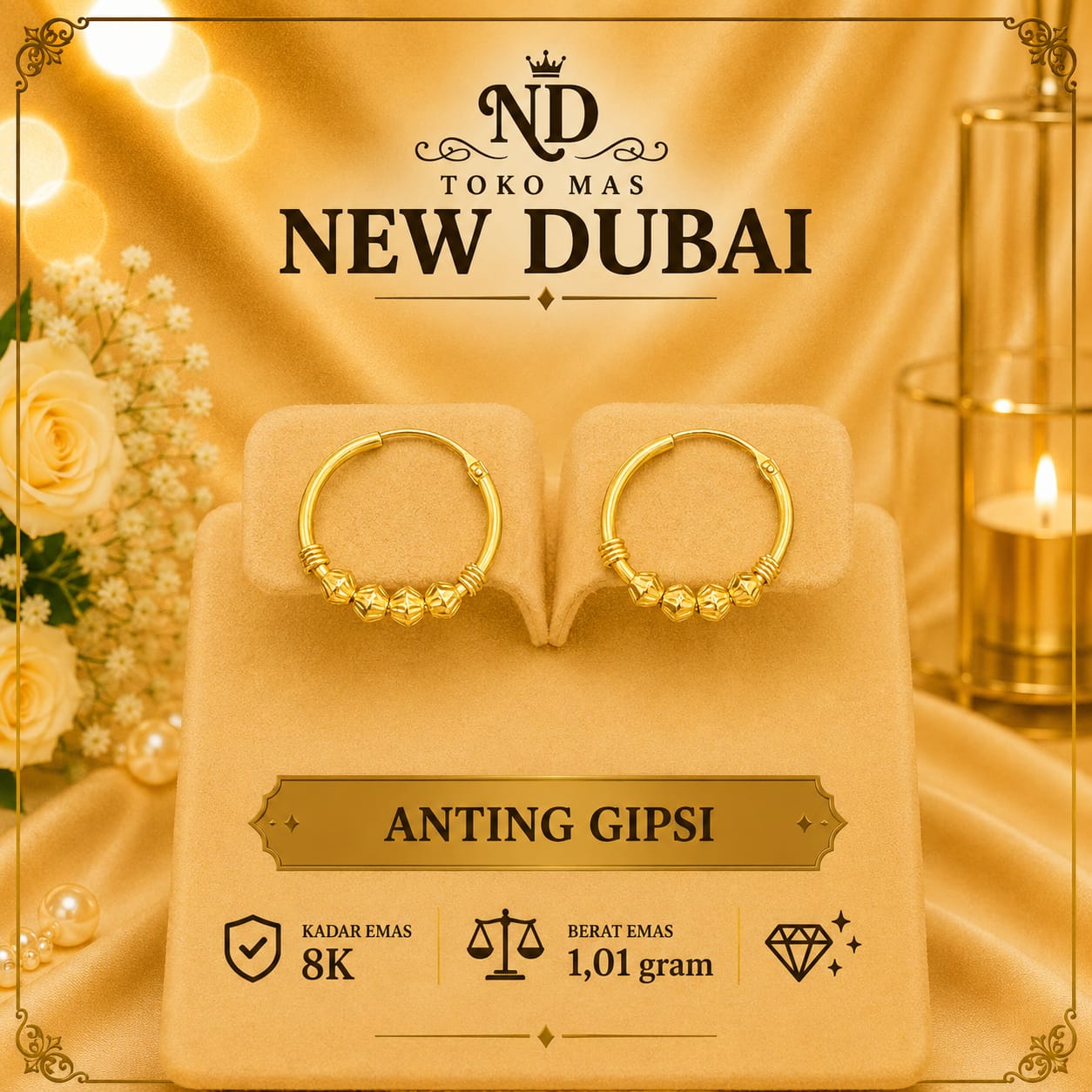 ANTING GIPSI 6 BANDUL BULAT