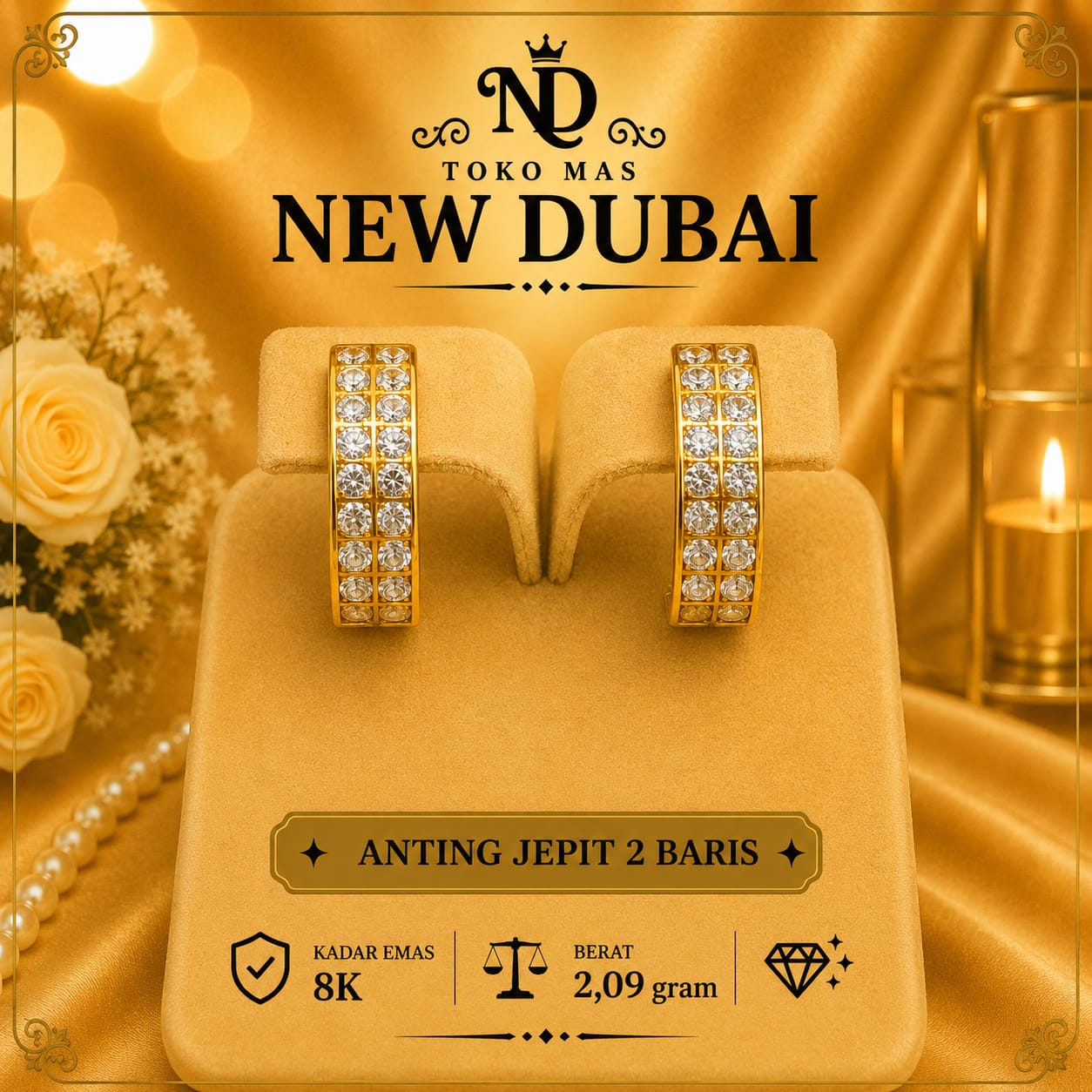 ANTING JEPIT 2 BARIS LISTRING MATA AD