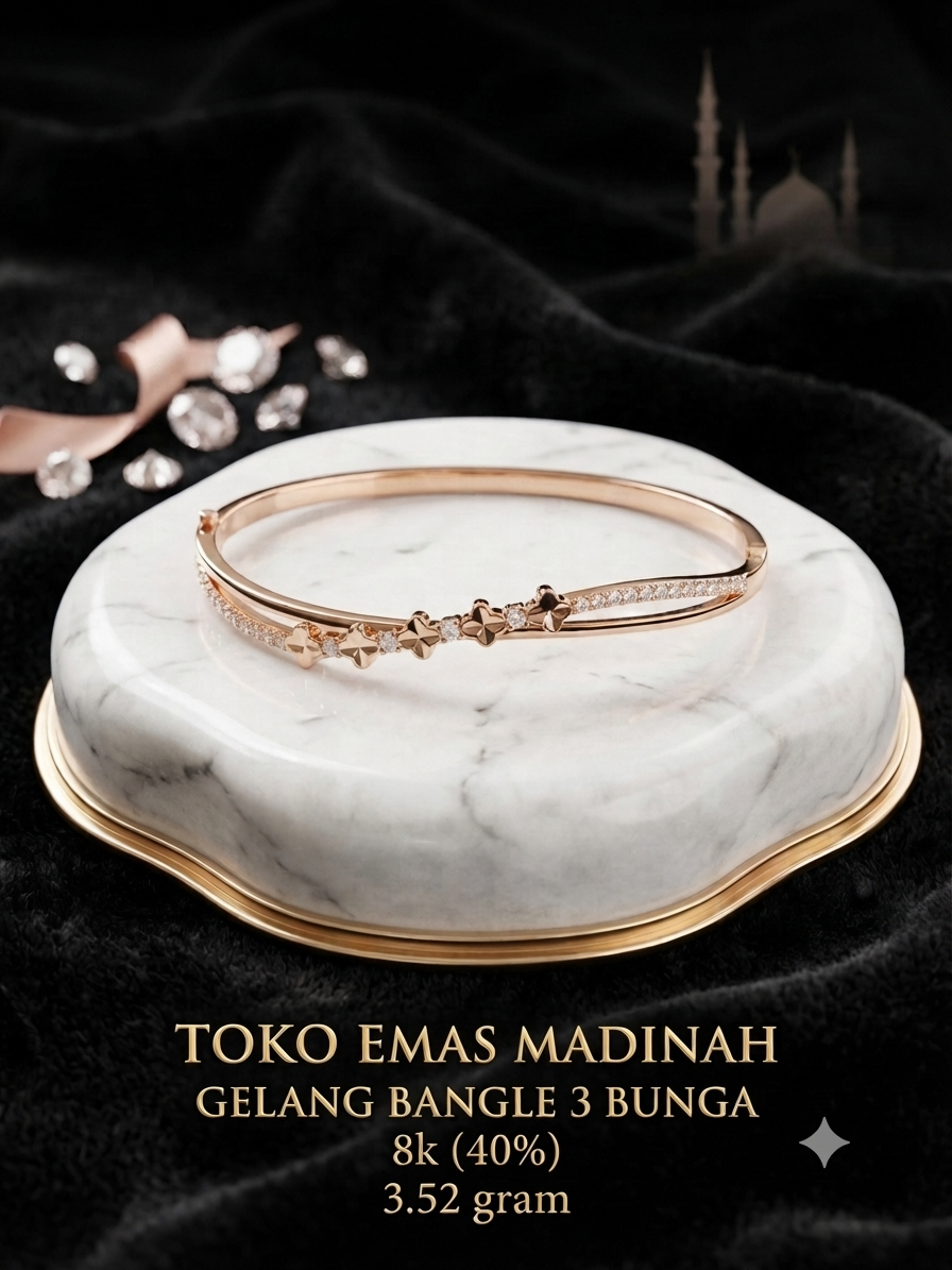 GELANG B GELOMBANG LISTRIG BUNGA