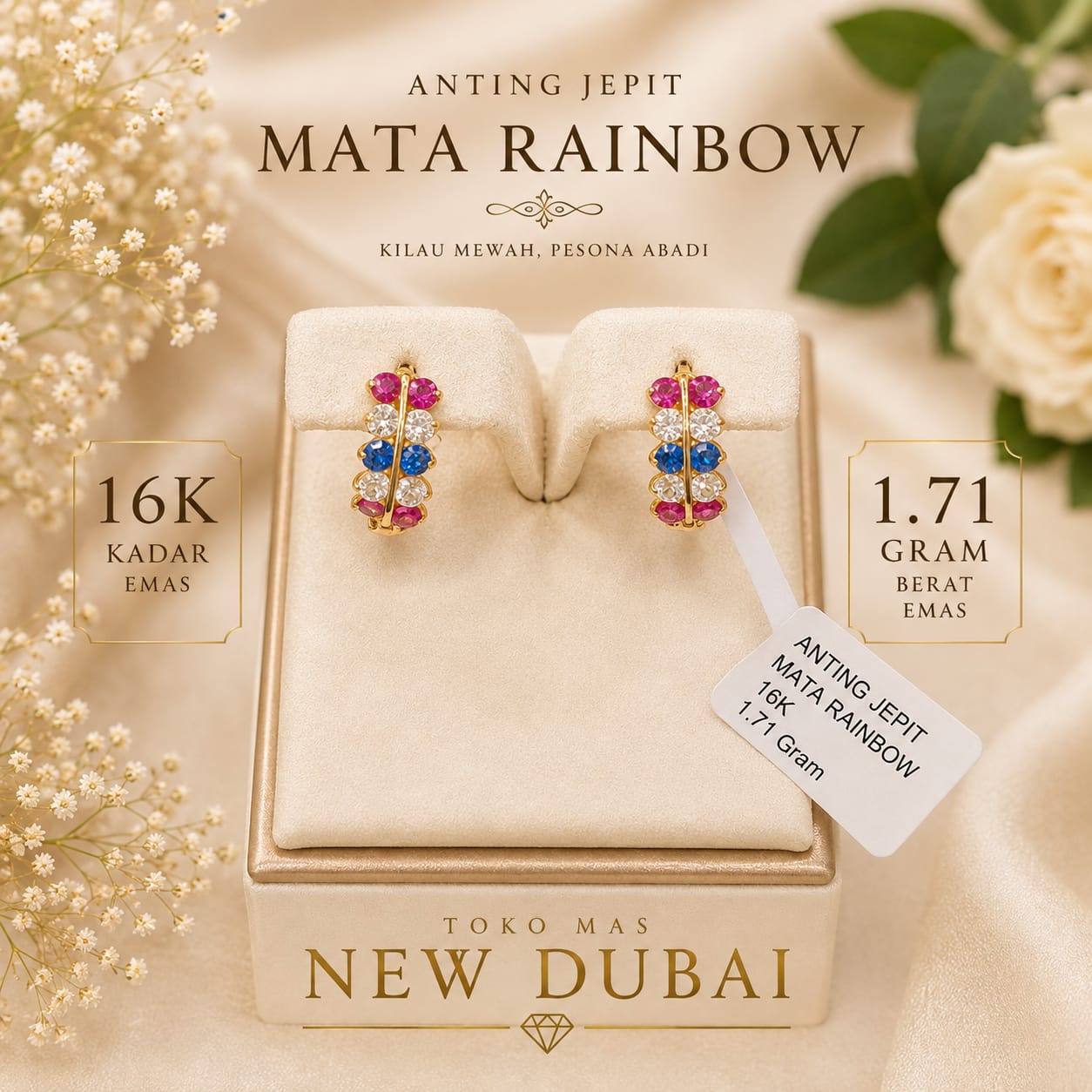 ANTING JEPIT MATA WARNA WARNI