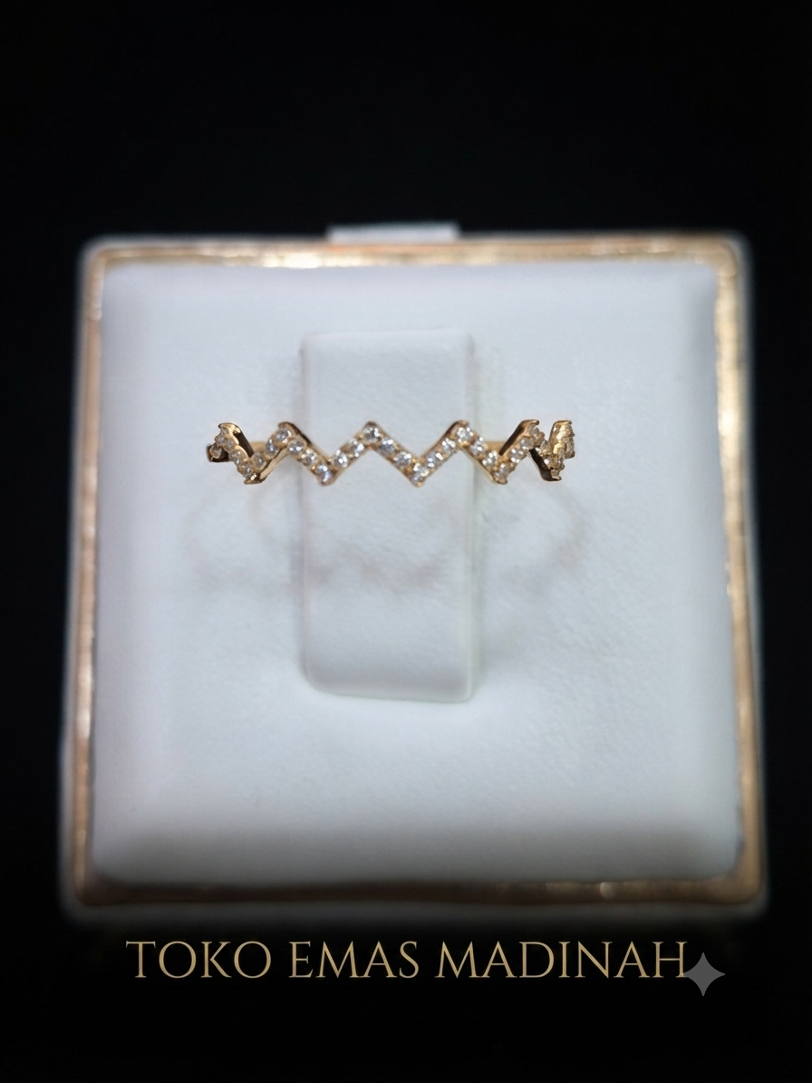CINCIN ZIG ZAG LISTRING