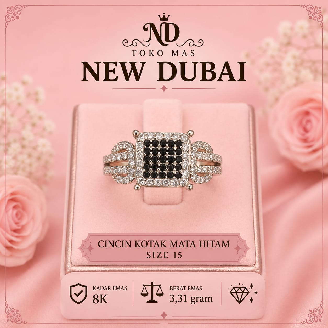 CINCIN MATA HITAM KOTAK