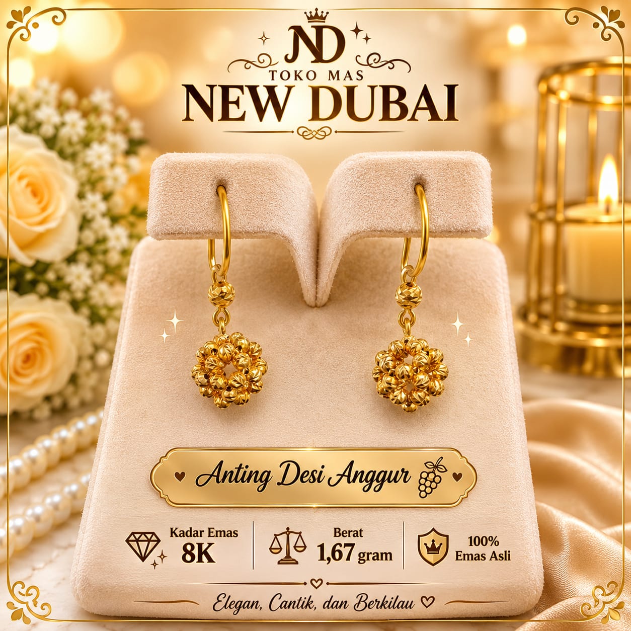 ANTING DESI ANGGUR UKIR