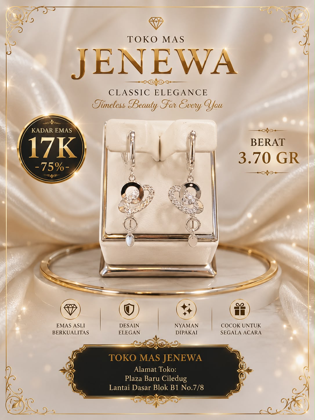 ANTING gantungan oval