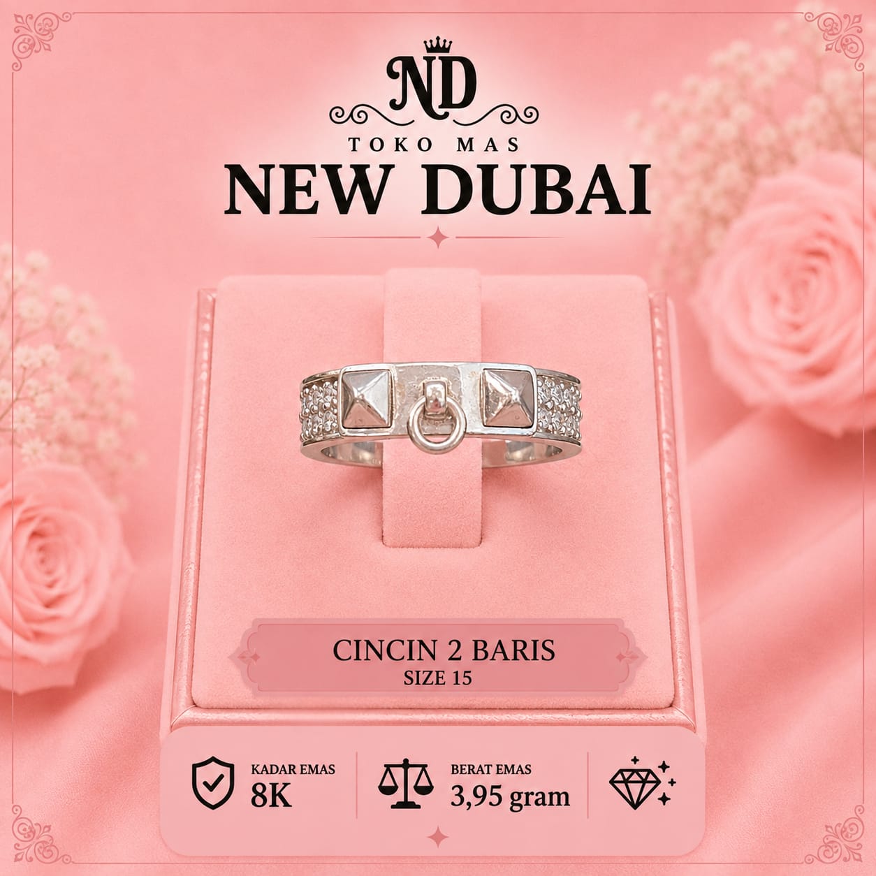 CINCIN 2 BARIS LISTRING MATA AD