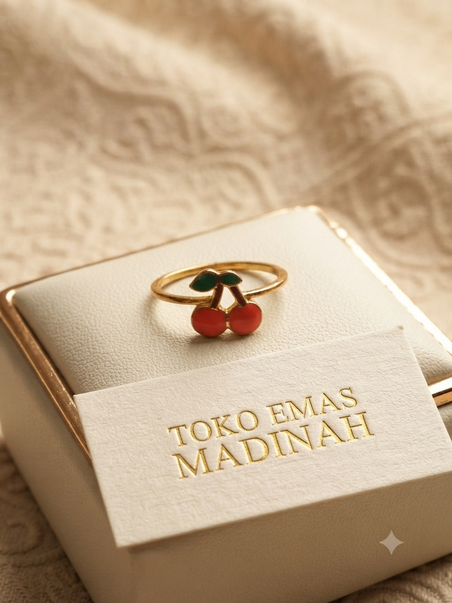 CINCIN CHERRY CAT MERAH