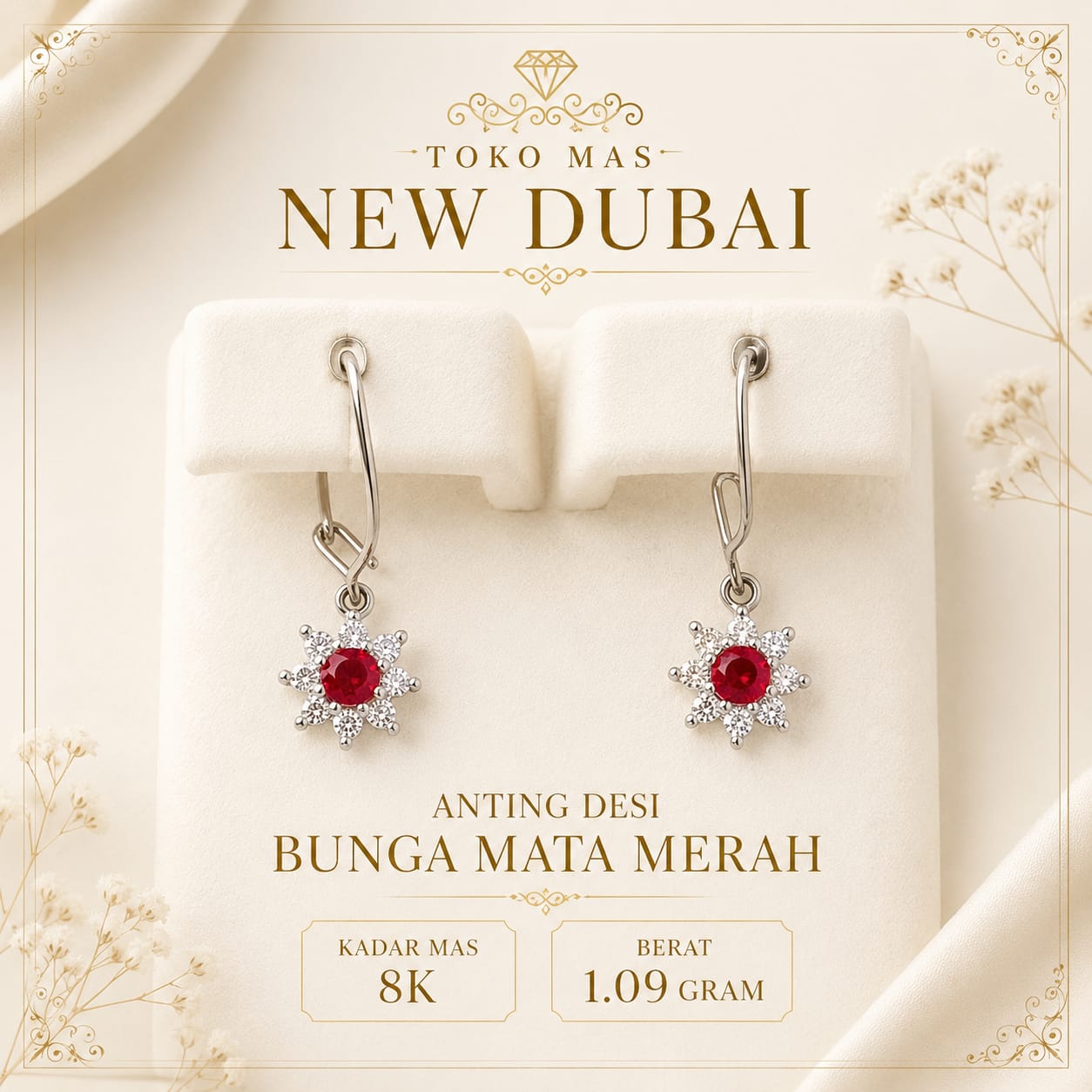 ANTING DESI BUNGA MATA MERAH