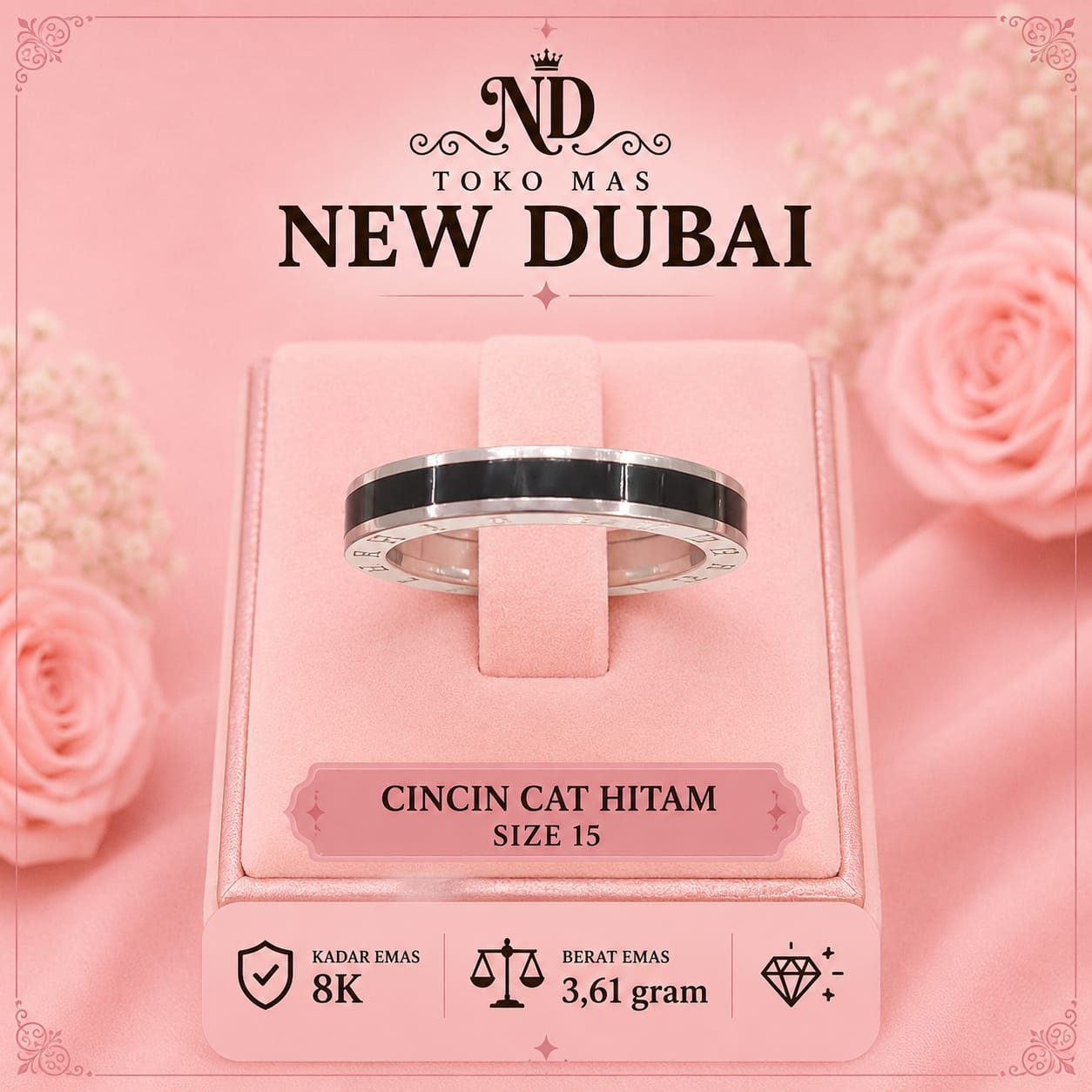 CINCIN CAT HITAM BULGARI