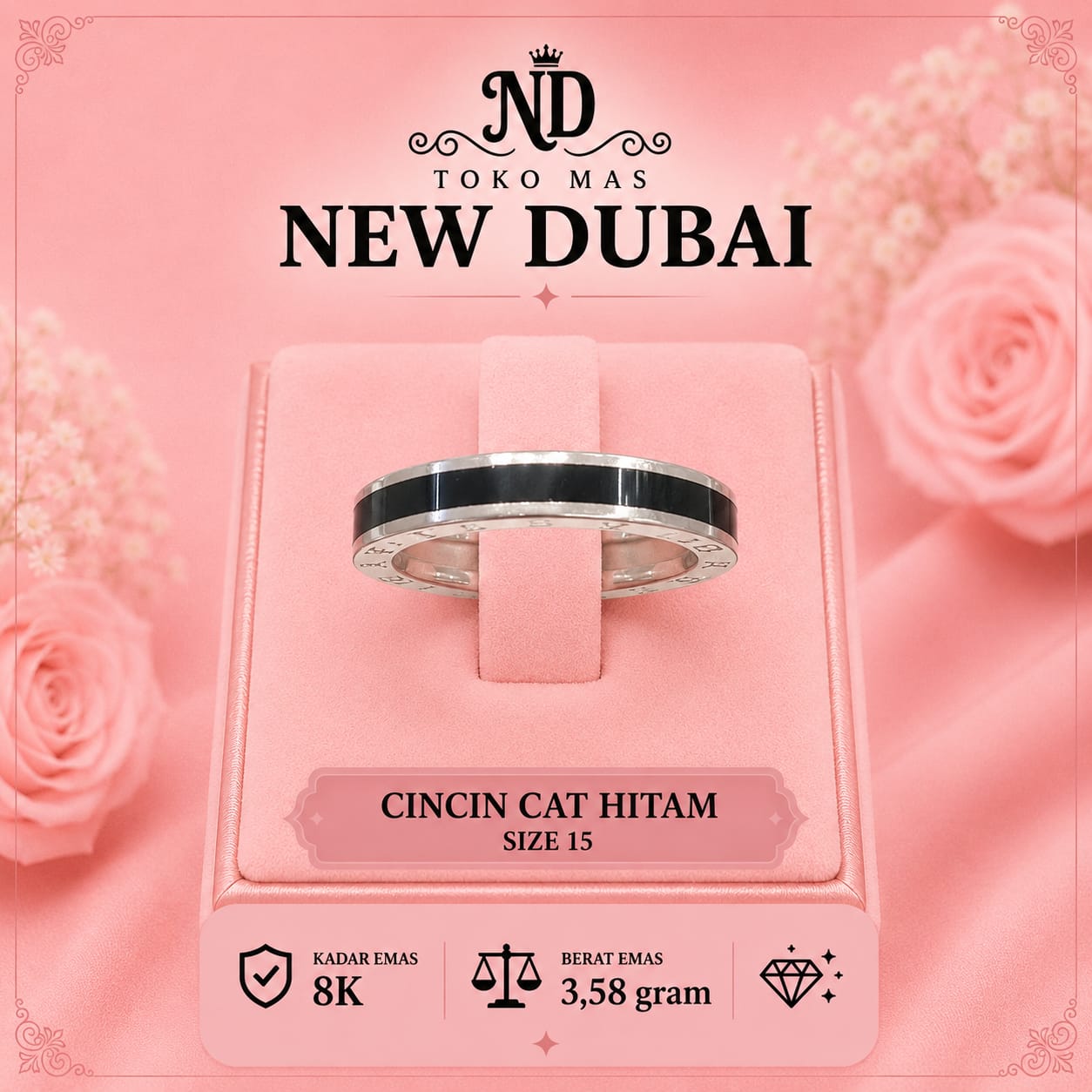 CINCIN CAT HITAM BULGARI