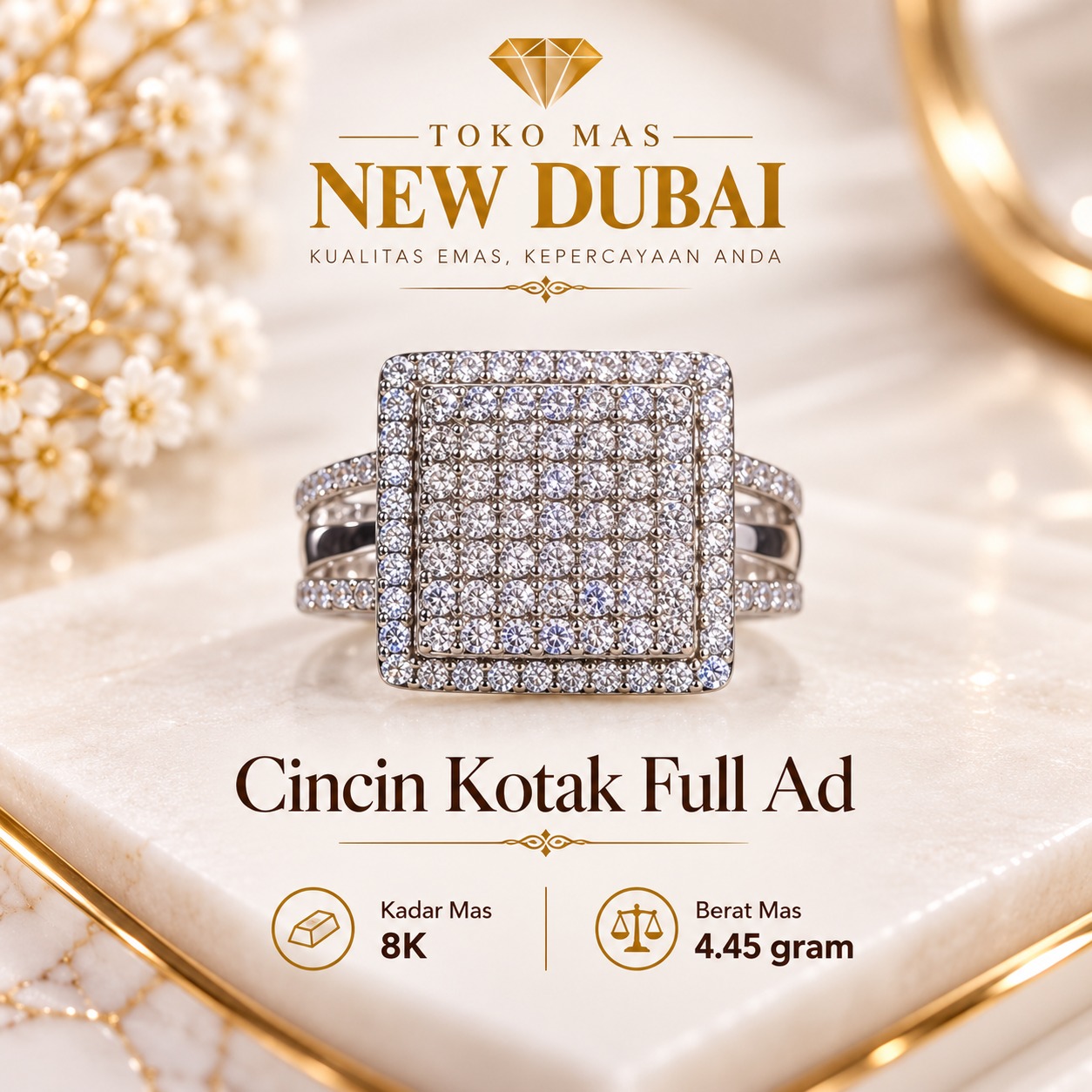 CINCIN KOTAK LISTRING FULL MATA AD