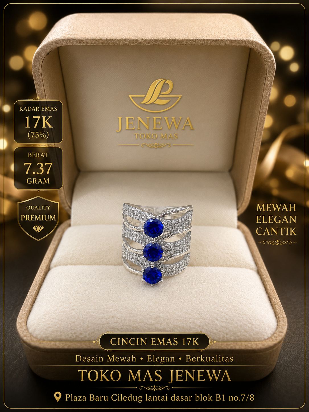 CINCIN 3 MT BIRU