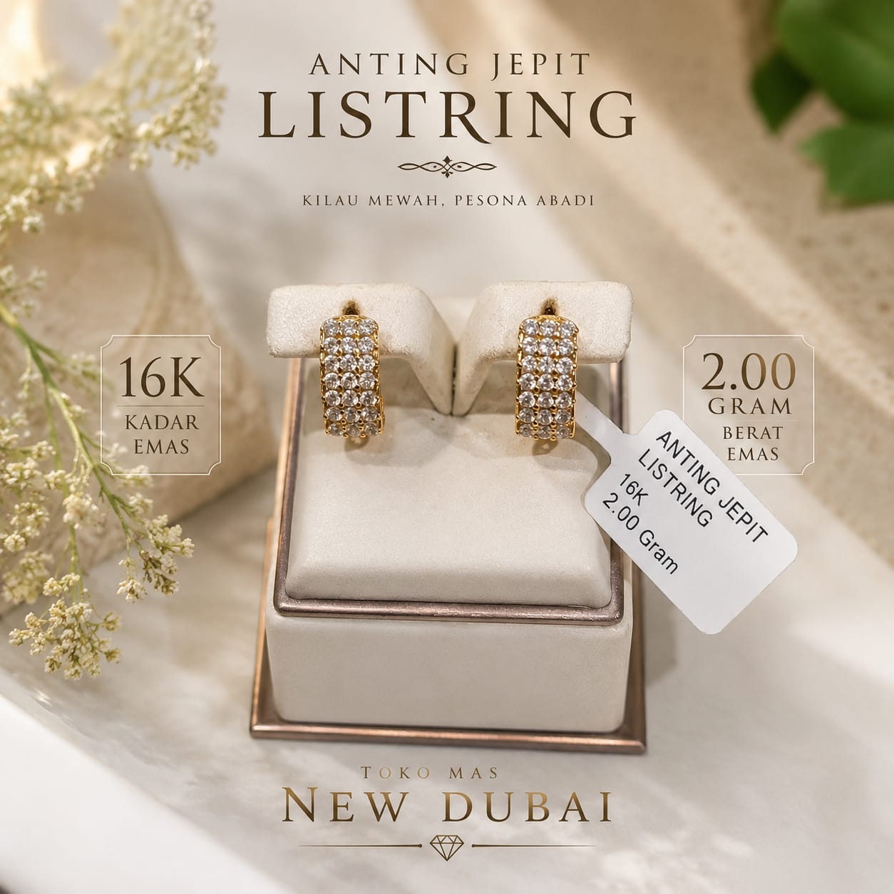 ANTING JEPIT 3 BARIS LISTRING MATA AD