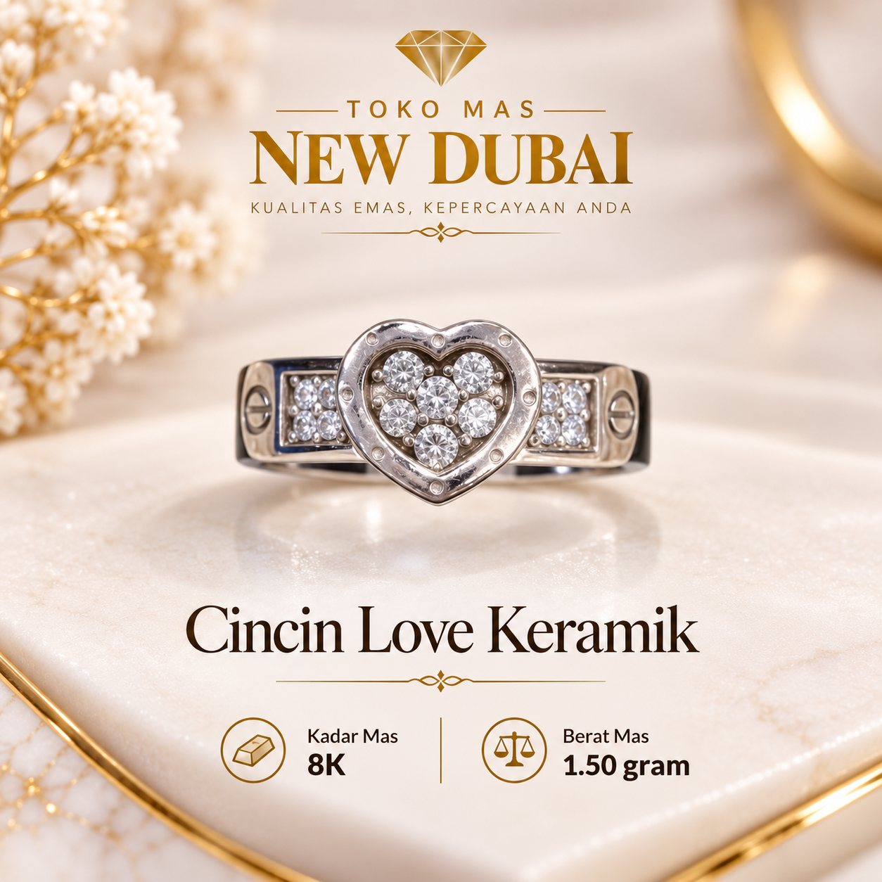 CINCIN KERAMIK LOVE