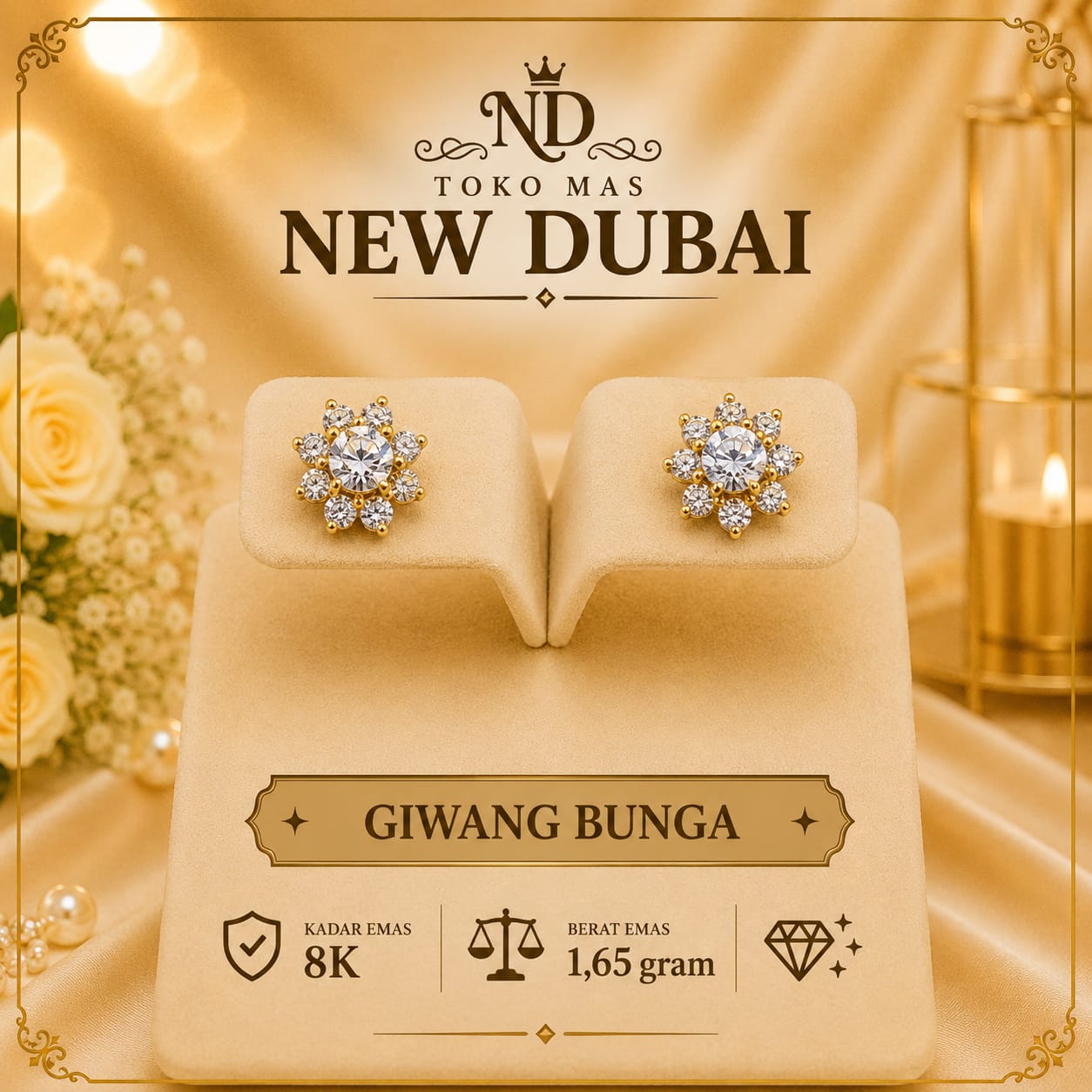 ANTING GIWANG MATA BUNGA