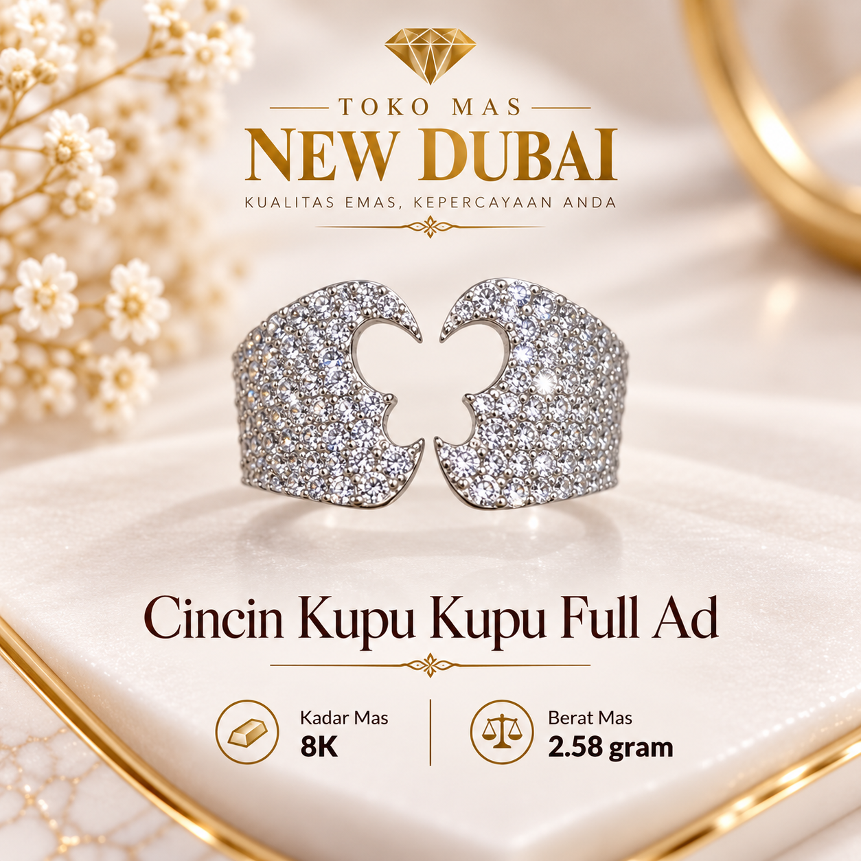 CINCIN KUPU KUPU SELISIH