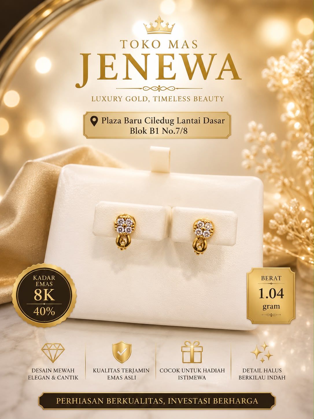 ANTING JEPIT LOVE OVAL