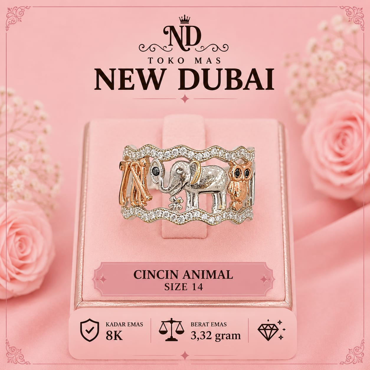 CINCIN ANIMAL LISTRING KOMBINASI