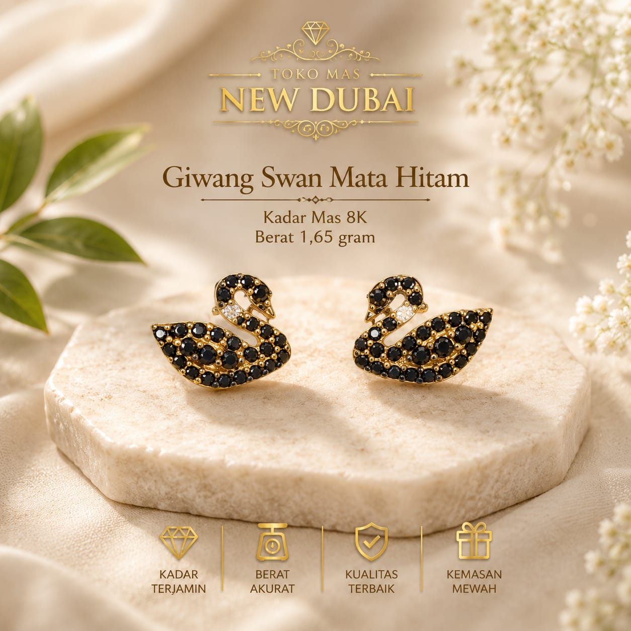 ANTING GIWANG SWAN MT HITAM