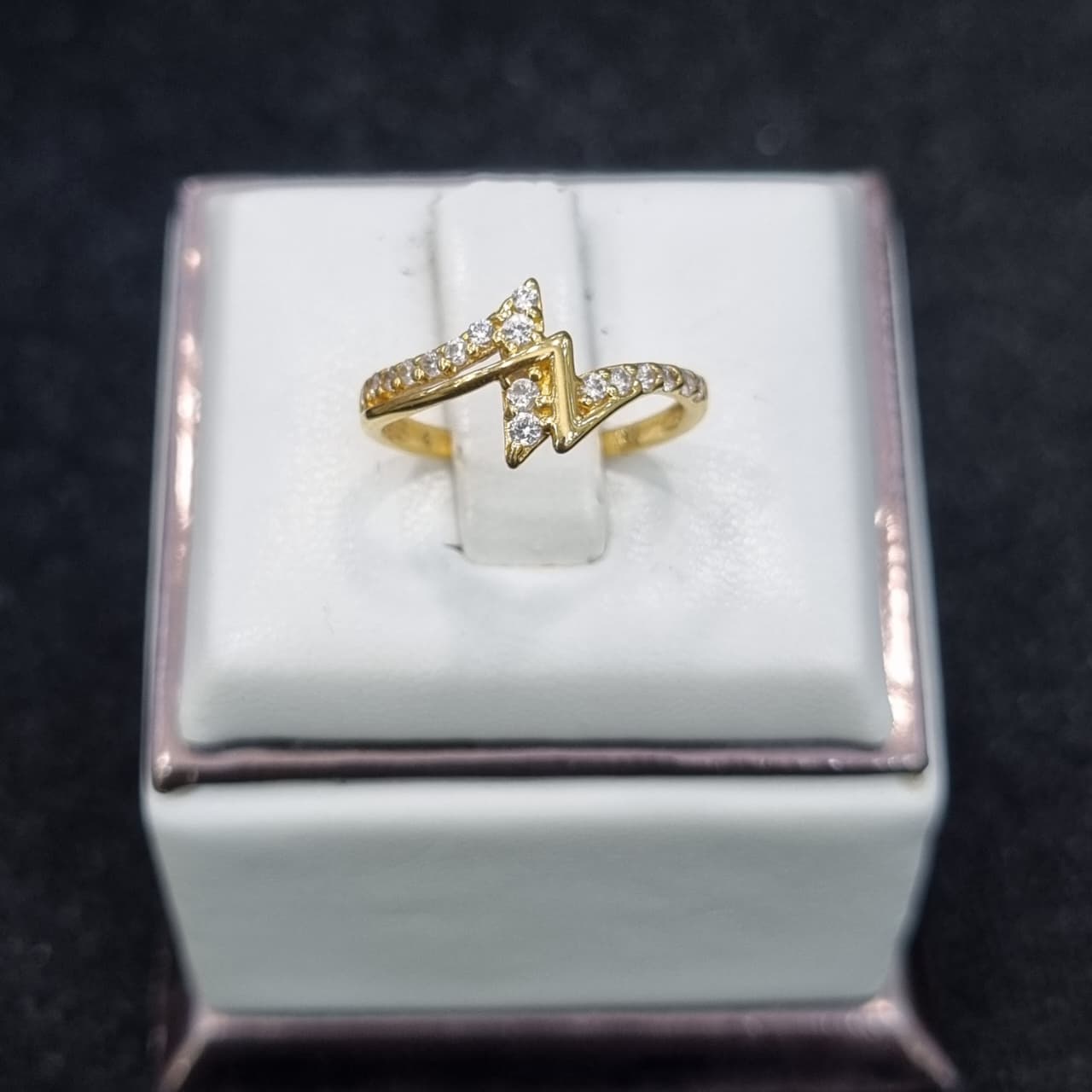 CINCIN ZIGZAG 2 RING LISTRING