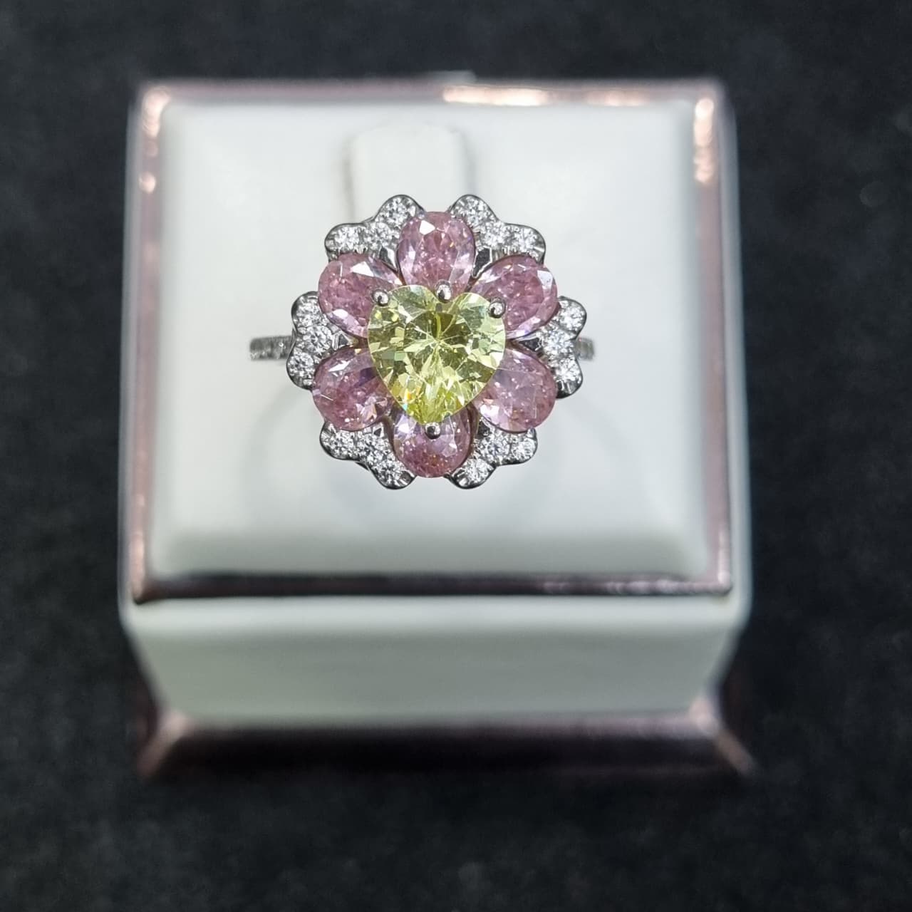 CINCIN BUNGA MATA LOVE KUNING&PINK