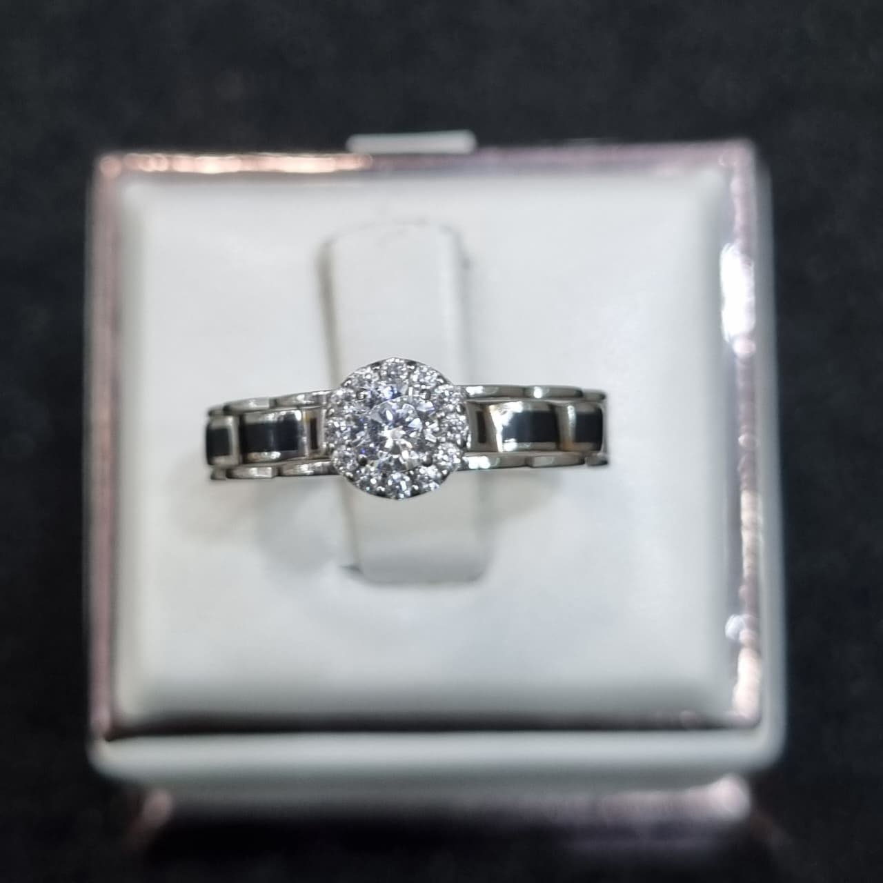 CINCIN ROLEX CAT HITAM MATA BULAT