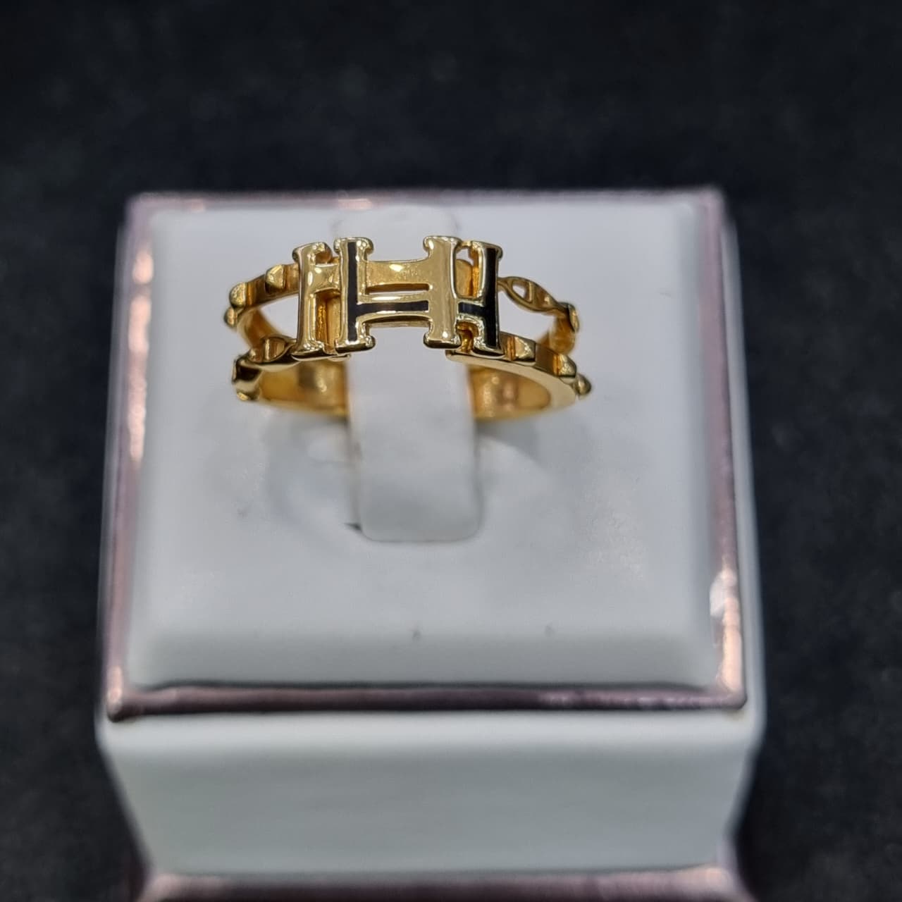 CINCIN HERMES 2 RING CHAMPION CAT HITAM