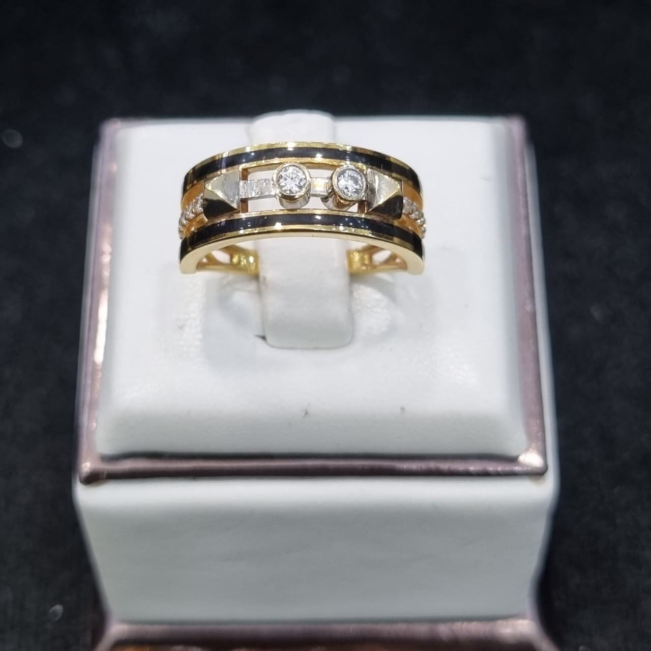 CINCIN 2 RING CAT HITAM COM AD