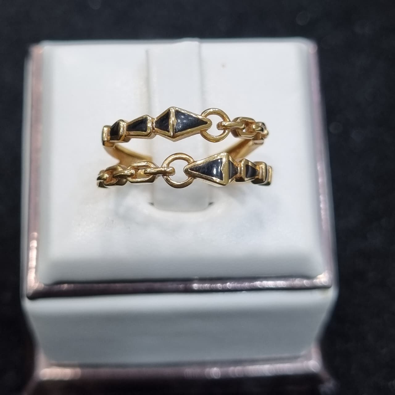 CINCIN 2 RING CAT HITAM