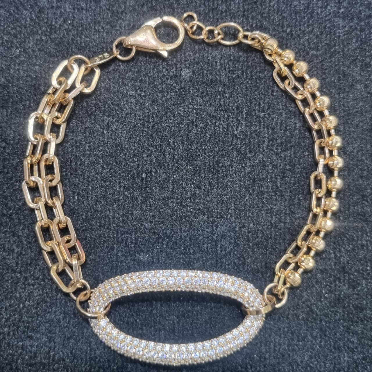 GELANG R OVAL TABUR R 1/2 BIJI LADA