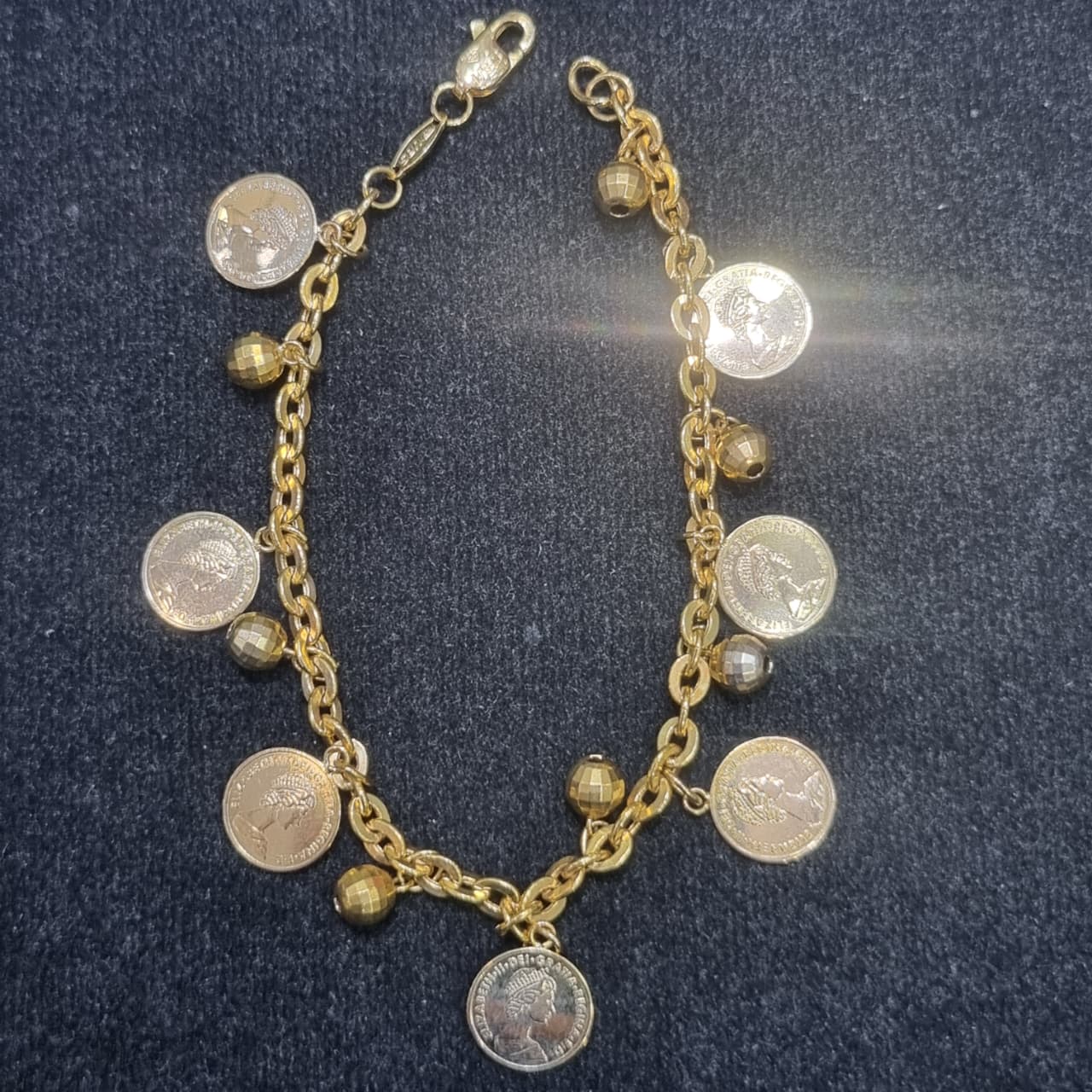 GELANG R NORI 7 KOIN 7 BOLA UKIR