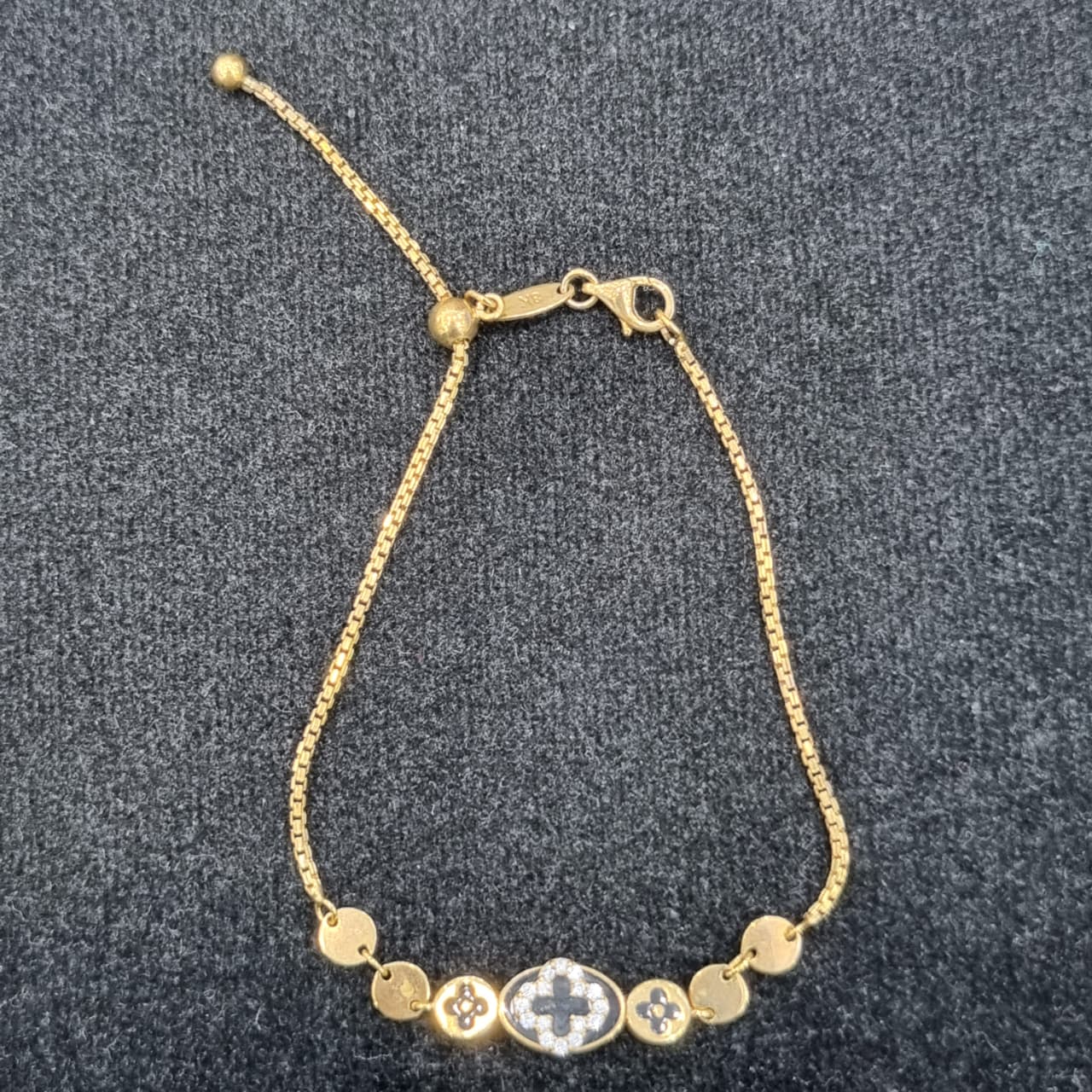 GELANG S BUNGA CAT HITAM AD